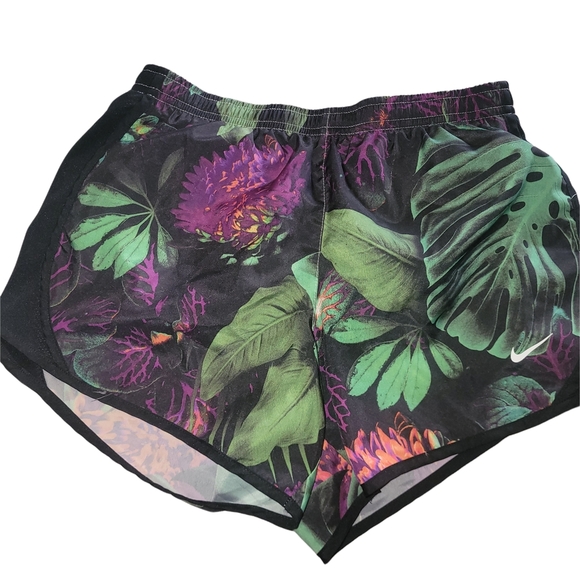 Nike Dri-fit Tempo Tropical Print Girls Shorts L - Picture 1 of 3